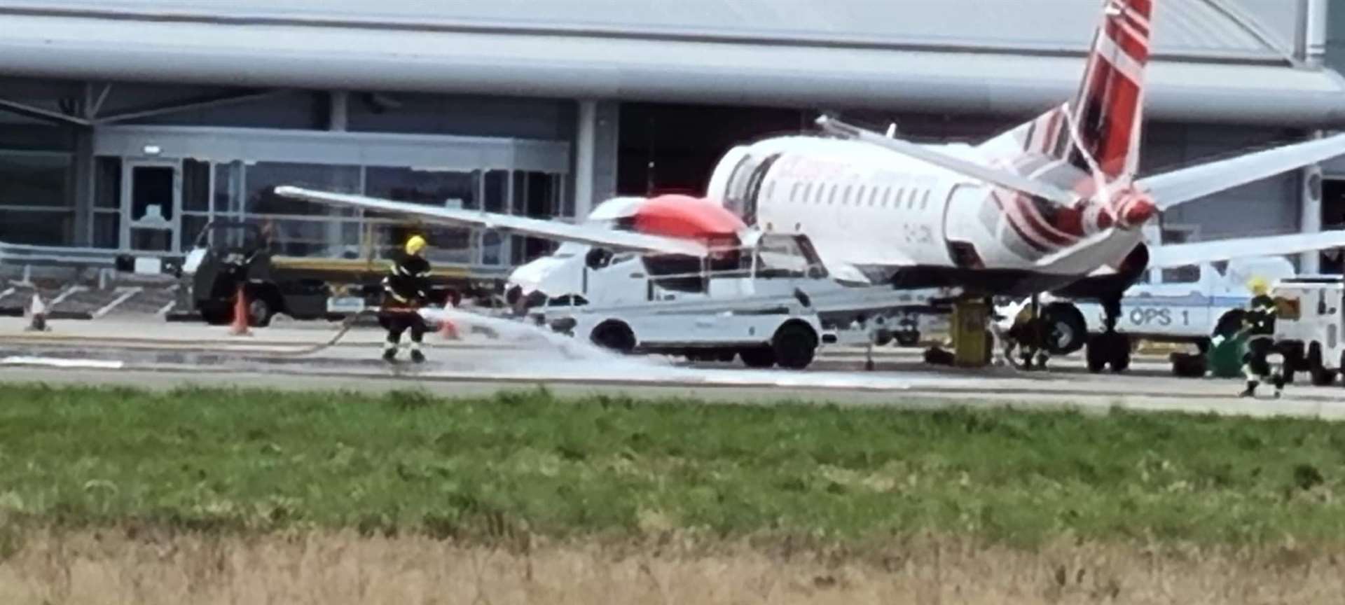 The incident at Inverness Airport.