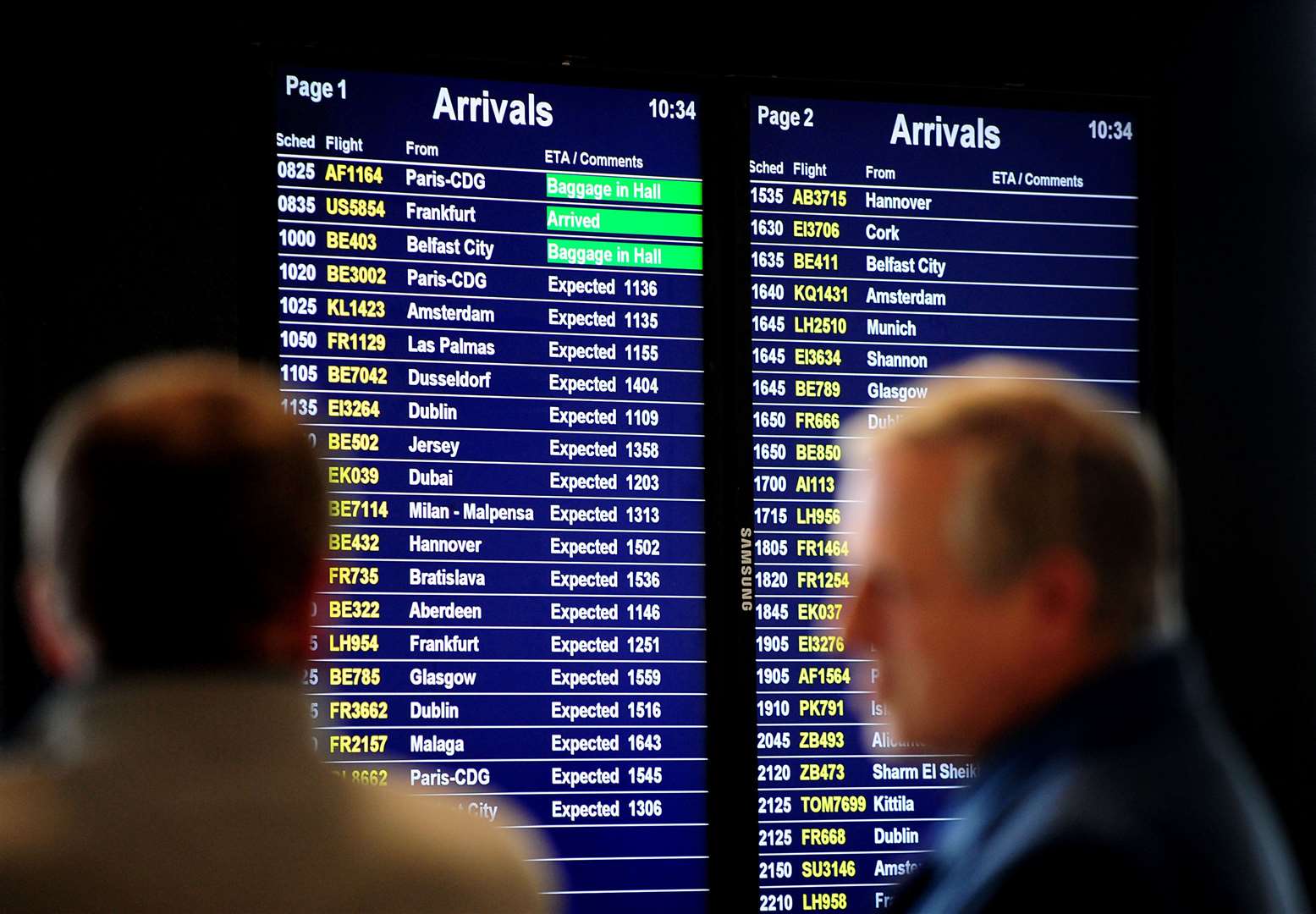 UK airlines are lagging behind on punctuality, Cirium rankings show (Rui Vieira/PA)