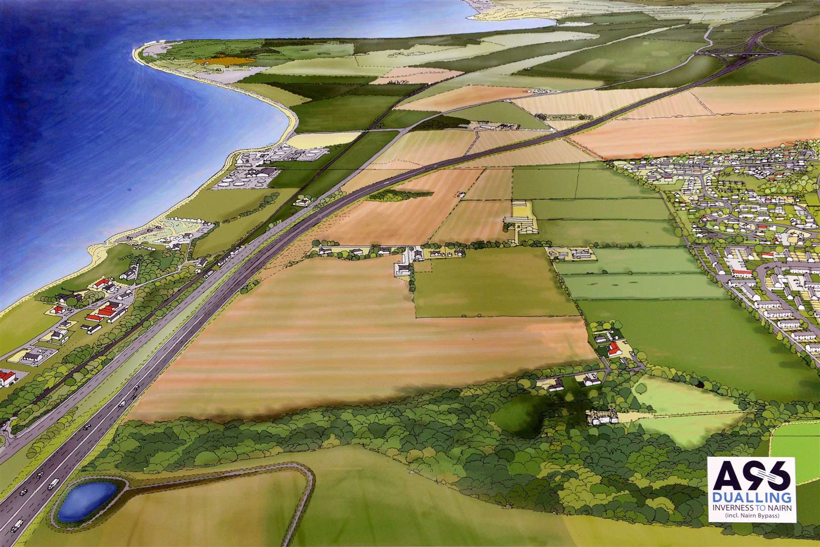 Plans for new road-building in the north and north-east include dualling the A96 between Inverness and Nairn.