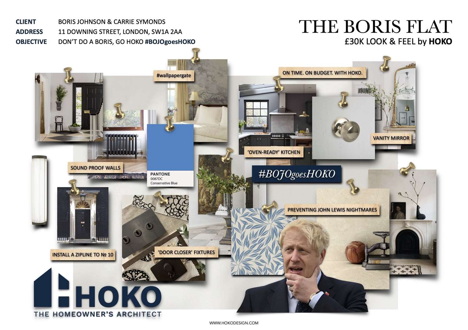 HOKO architects tell Boris Johnsone they could have refurbished 11 Downing Street for £30,000