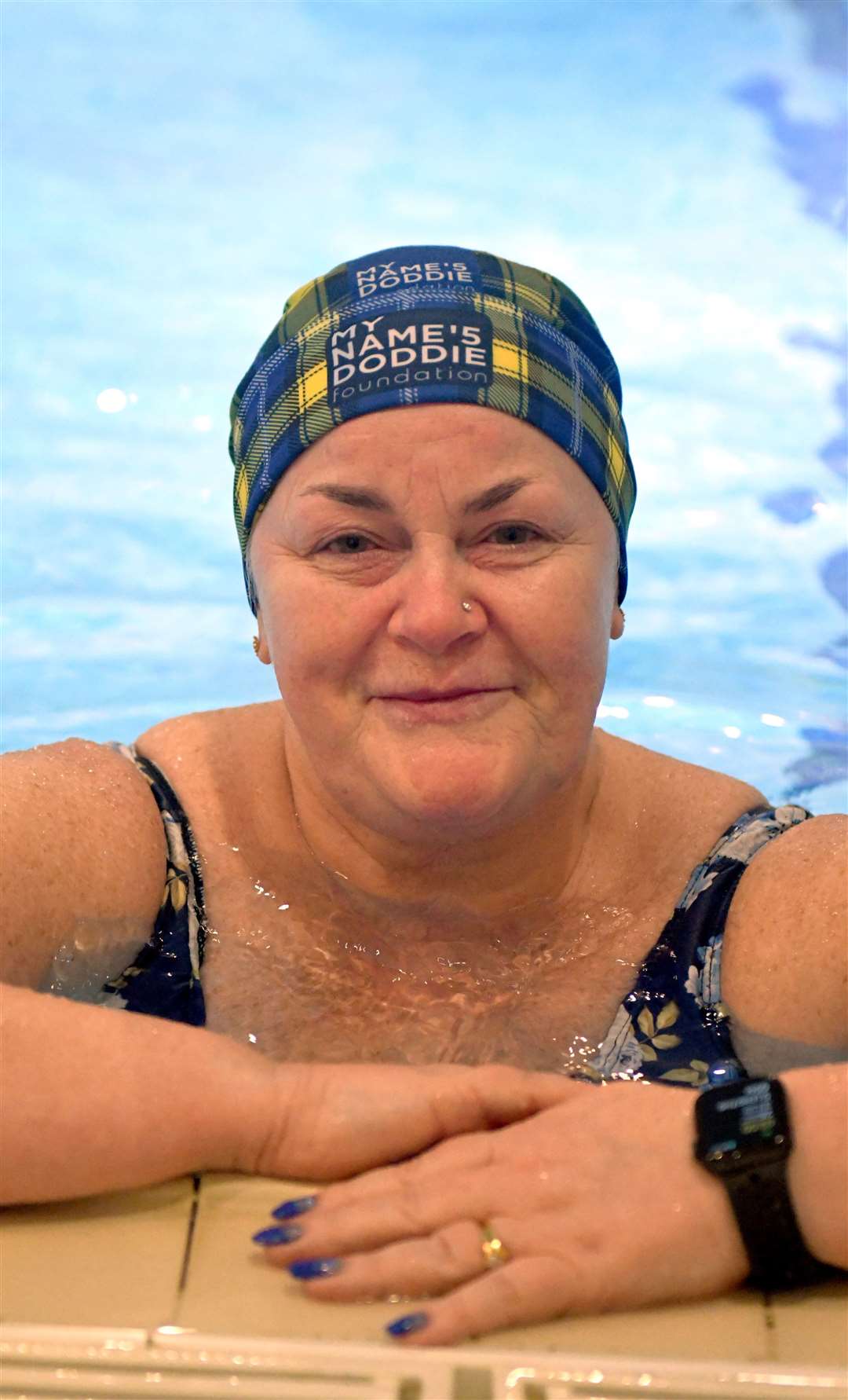 Tracey Maclaren swam to raise money for the My Name's Doddie Foundation. Picture: James Mackenzie