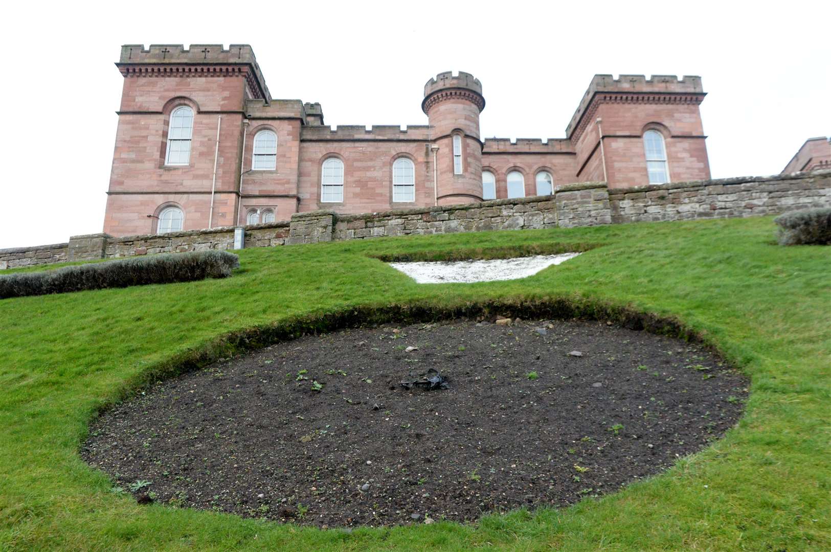 Castle bank flower patches, one of the sites for the new installations. Pictures: James Mackenzie