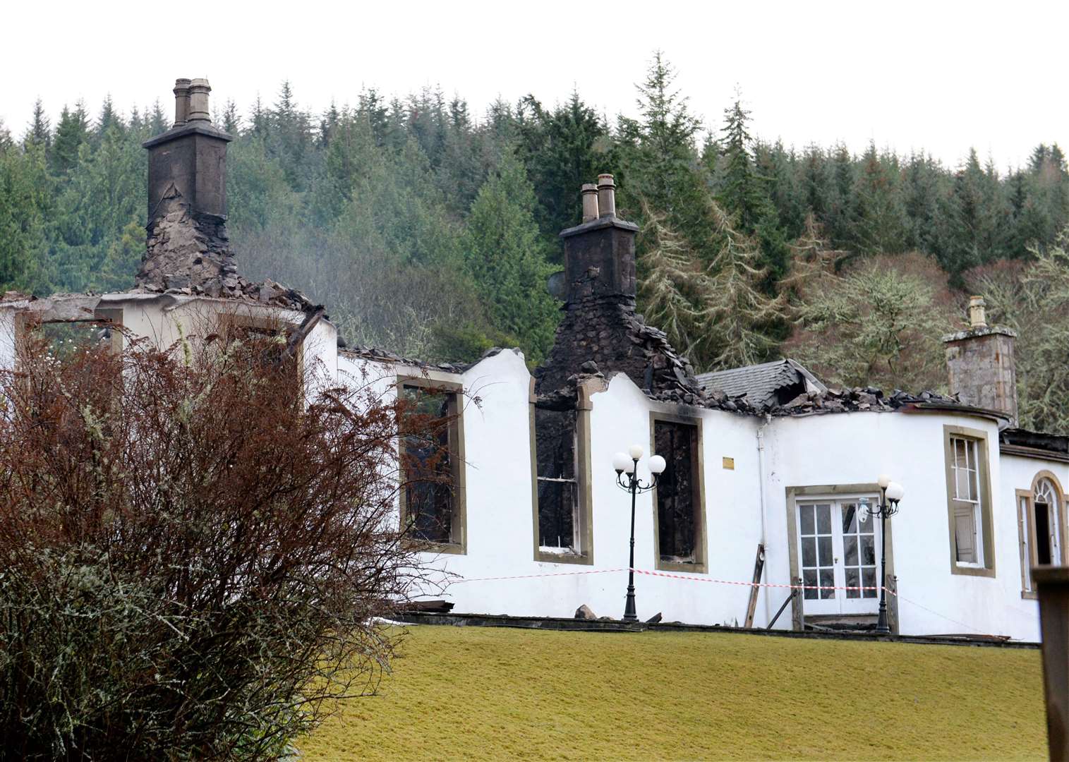 Boleskine House was further damaged by a fire last July.