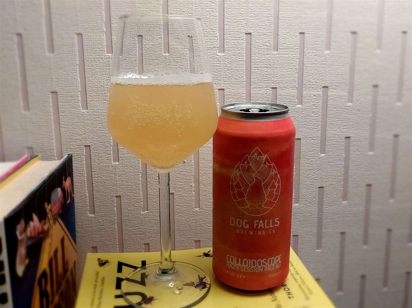 Dog Falls Brewing first national gold in 2020 was Colloidoscope, a crisp Hazy Session Pale Ale.