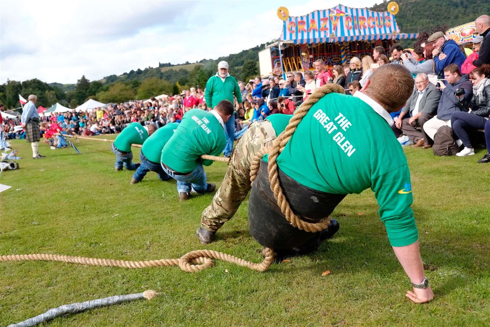 The tug of war is hotly contested. Picture: Chris Smith