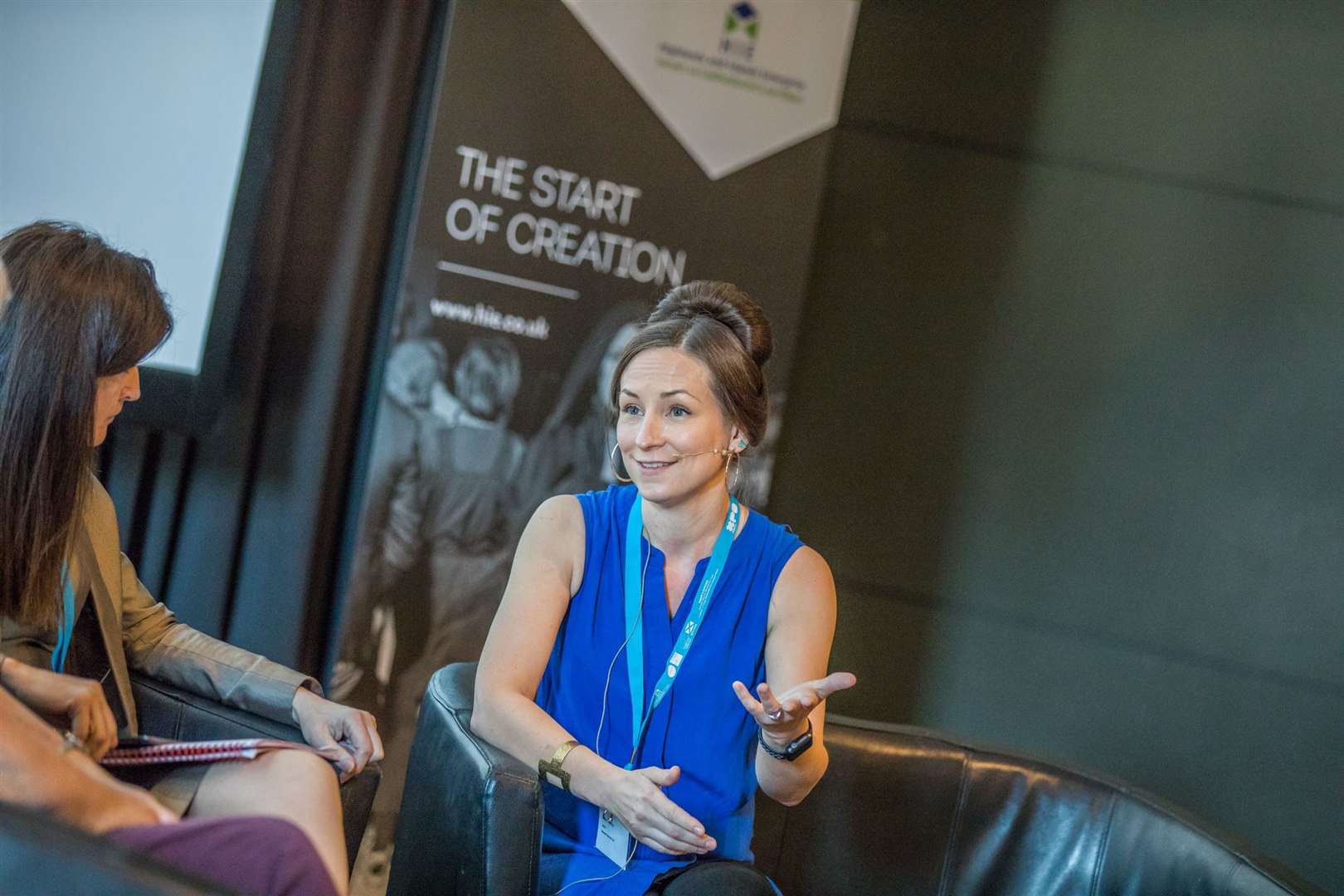 Singer and broadcaster Julie Fowlis featuring on a panel at XpoNorth in 2018. Picture: Paul Campbell