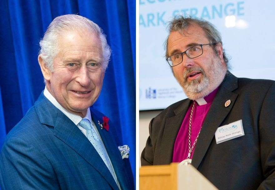 The Very Rev Mark Strange and King Charles
