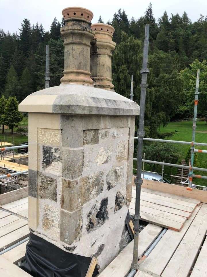 Boleskine House chimney has now been repaired.