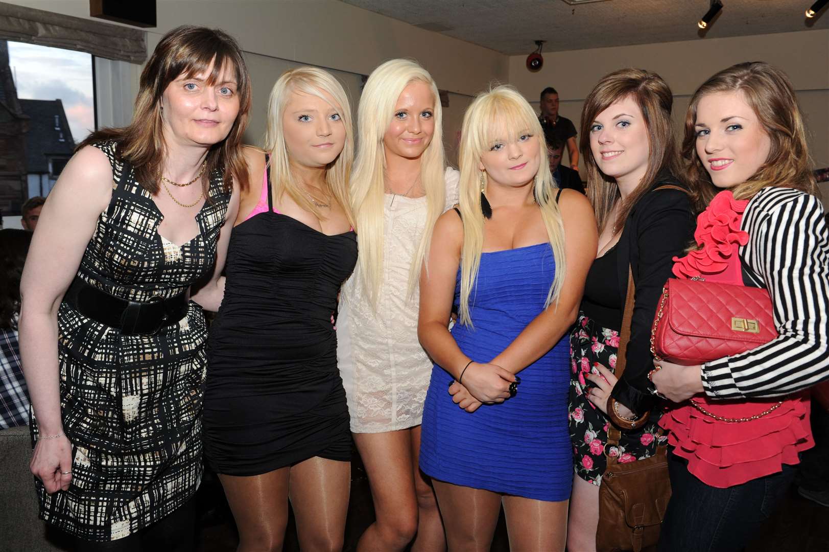 Enjoying there night at Masonic Club are (left) Maggie MacRae, Ariane Jamieson, Janye Allan, Sarah Esson, Amber Sanderson and Penny O'Brien. Picture by: Gary Anthony.