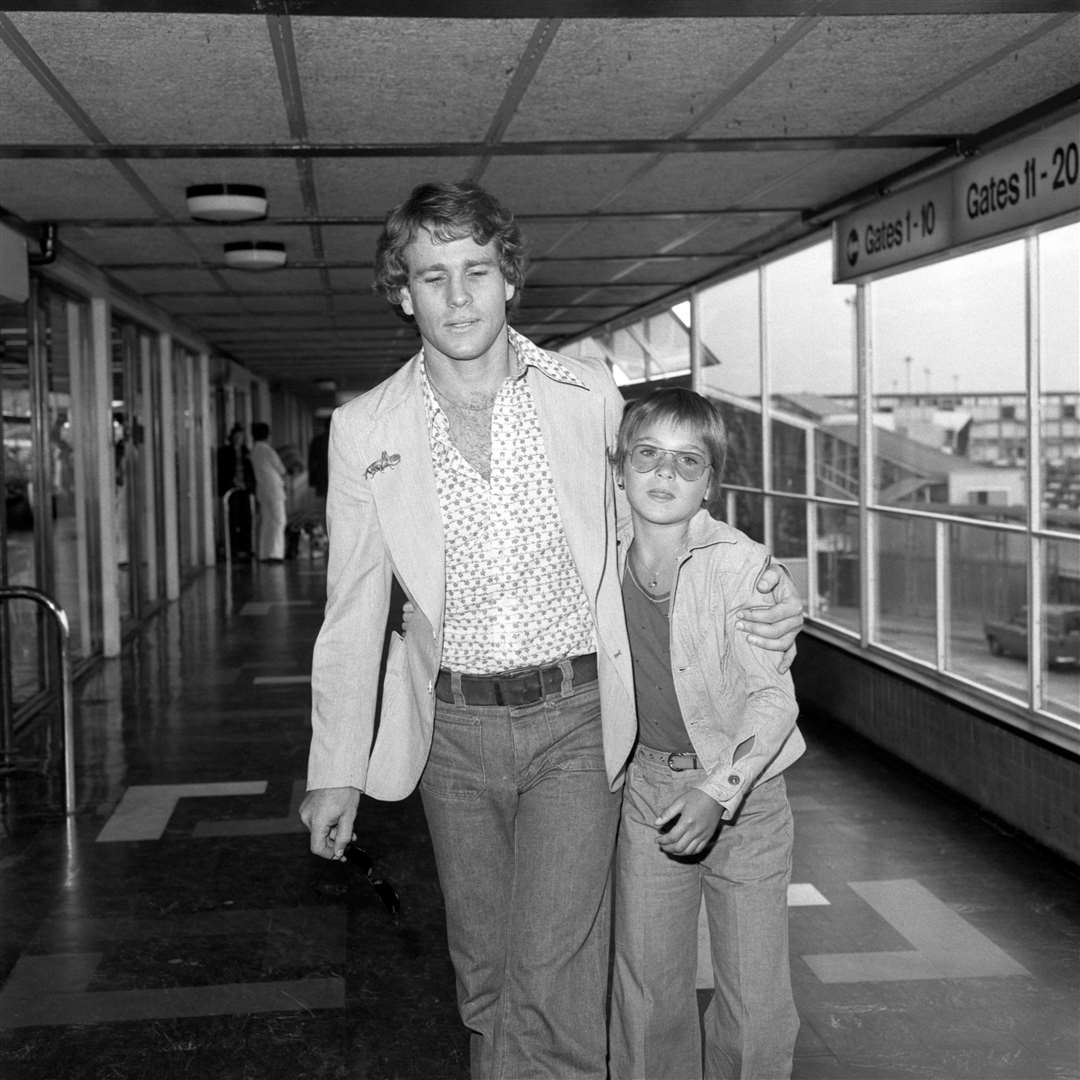 US actor Ryan O’Neal with his Academy Award winning daughter Tatum (PA)