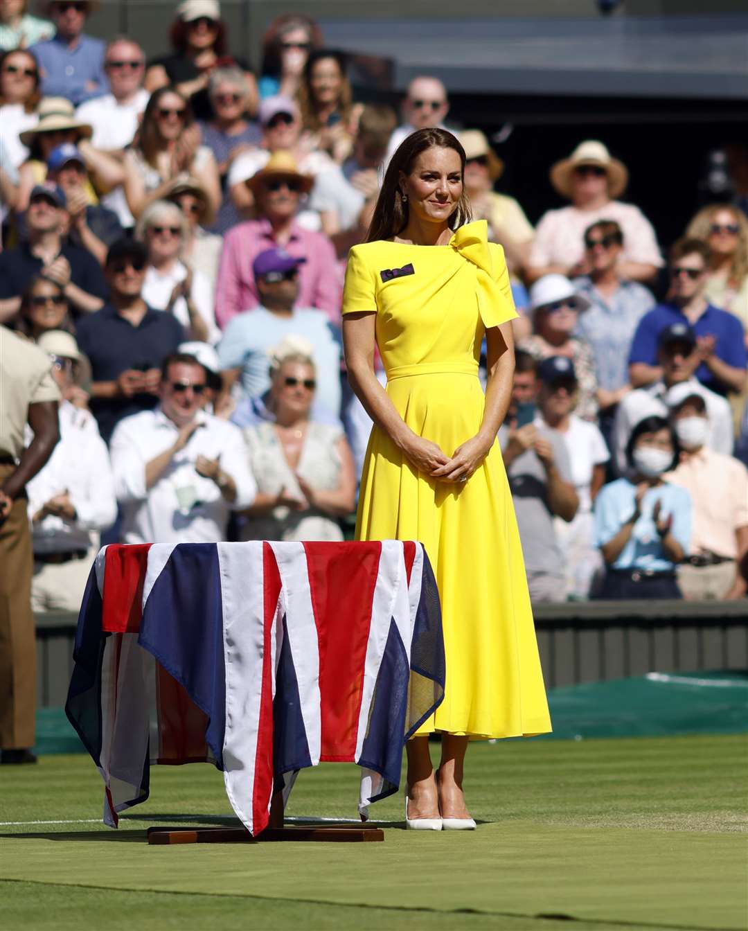 The Princess of Wales on Centre Court at the 2022 Wimbledon Championships (Steve Paston/PA)