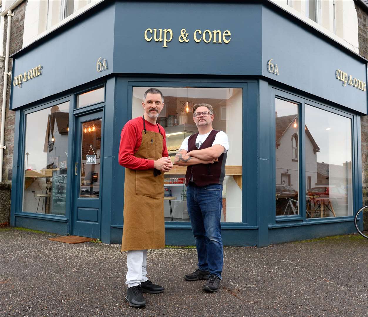 Co-owners of the Cup and Cone, Peter Henderson and John Ewart.