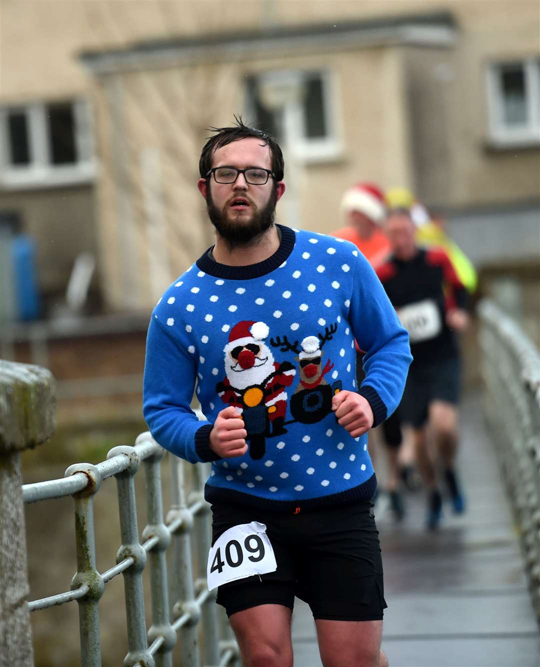 2022 Nairn Turkey Trot, Nairn. Christmas jumpers on show. Picture: Callum Mackay..