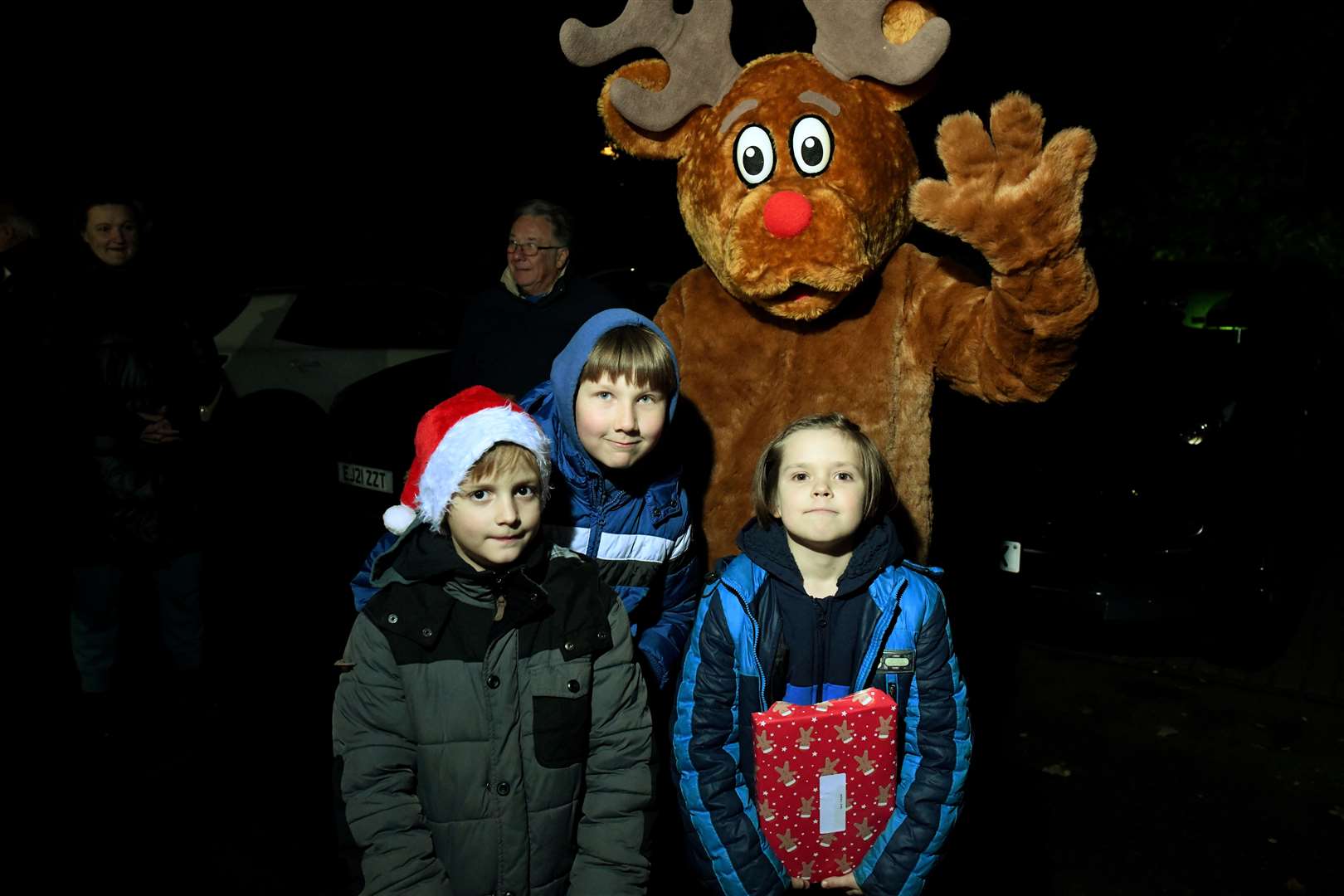 Children getting photos with Rudolph. Picture: James Mackenzie