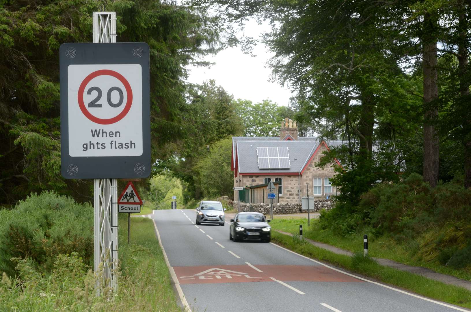 Flashing speed signs near schools have not been working for more than a month.