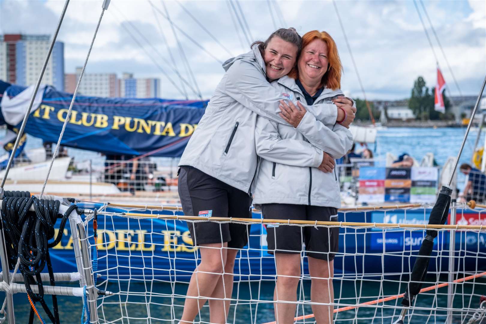 Amanda Shehab, 56, from Wrexham, will be competing with her daughter, Megan Allpress, 26, after her husband, who planned to sail around the world with her, died of cancer aged 51 (Jason Bye/PA)