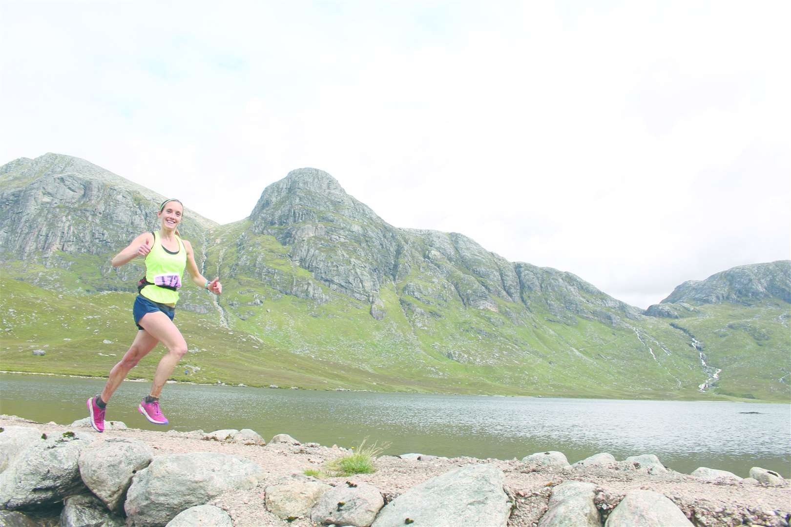 Runners tackling the 25-mile course run through the remote Fisherfield and Letterewe forests. Picture: John Davidson