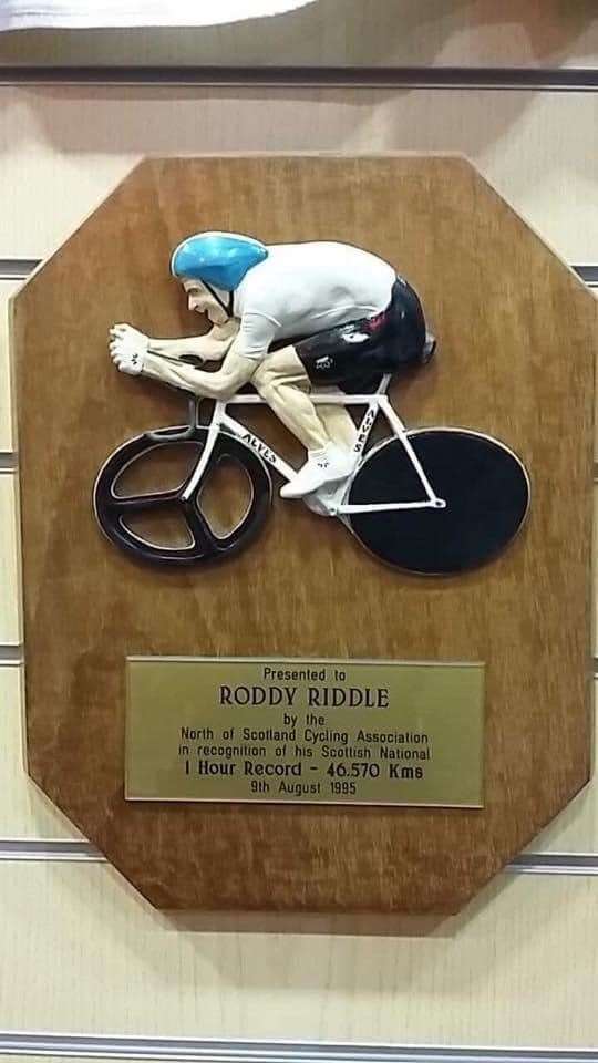 A plaque marks his record-breaking feat.