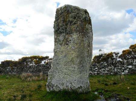The Stone Lud, standing in a field near Bower, is linked to the fate of Ljot Thorfinnsson, a 10th-century Orkney earl.