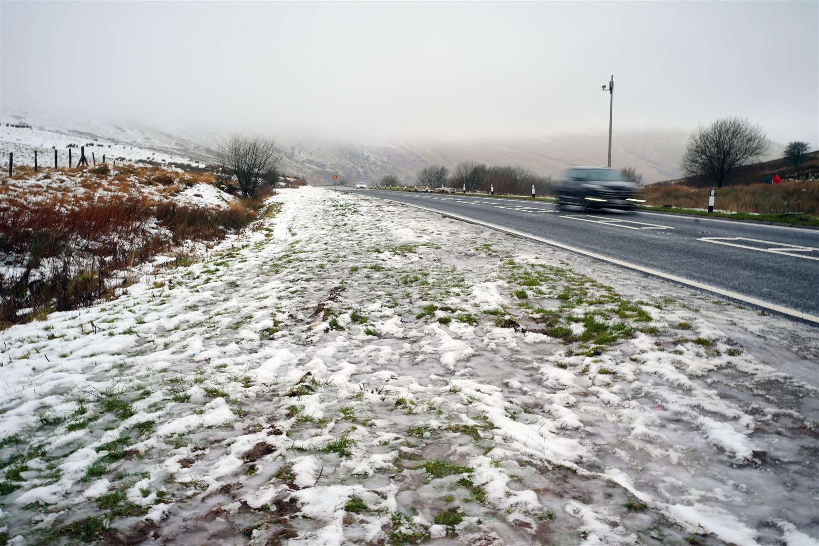 The snow and ice has begun to thaw as warmer temperatures hit the UK (Ben Birchall/PA)