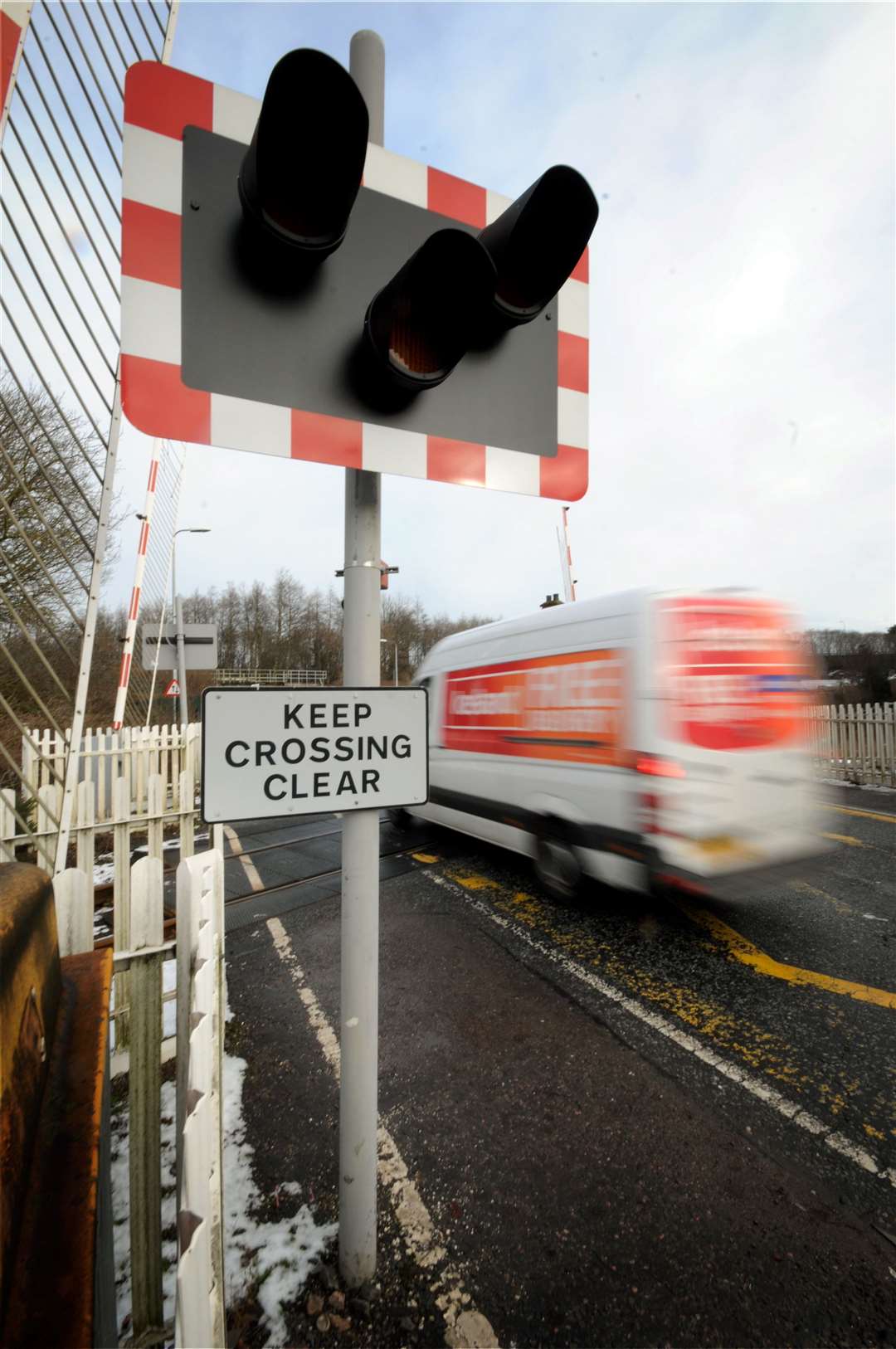 The level crossing on Harbour Road. Picture: Gary Anthony.