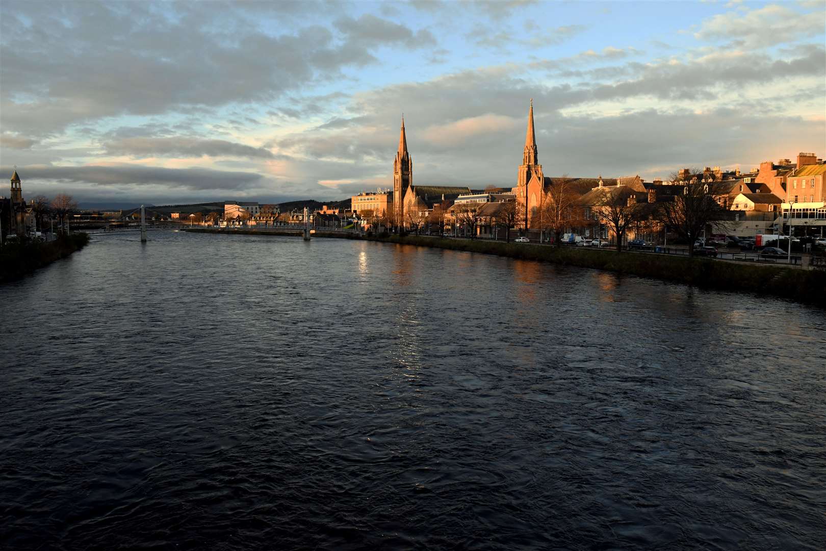 The view from Ness Bridge. Picture: James Mackenzie.