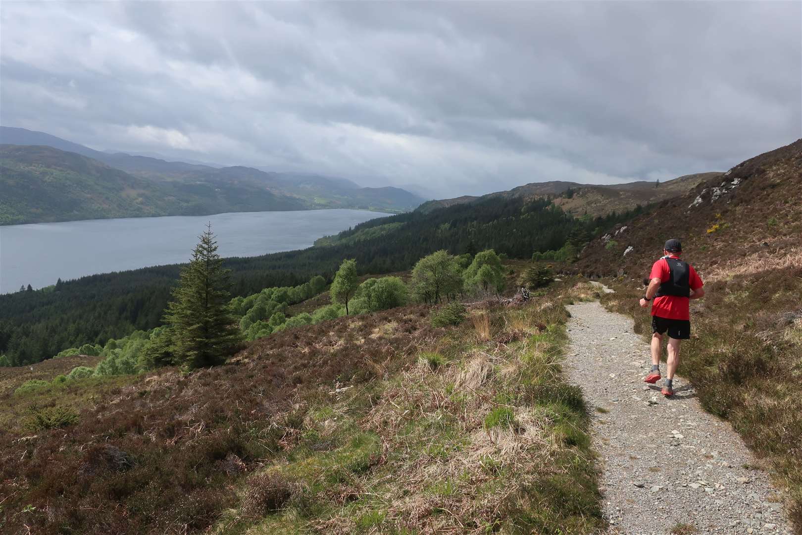 On the high-level Great Glen Way route south of Invermoriston. Picture: John Davidson