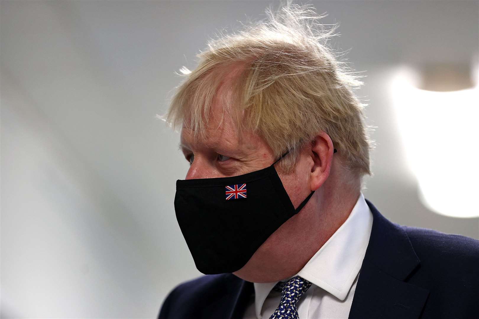 Boris Johnson wears a face mask during the coronavirus crisis (Adrian Dennis/PA)