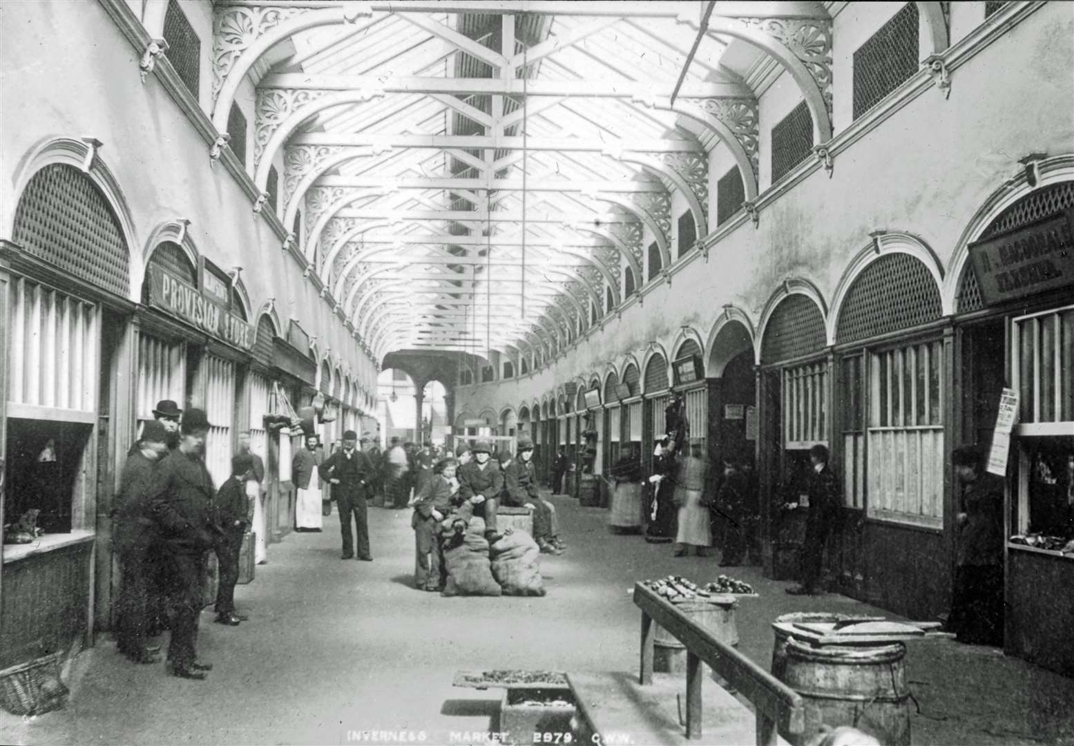 The Victorian Market in the 1870s. Picture: Joseph Cook Collection, Inverness Museum and Art Gallery