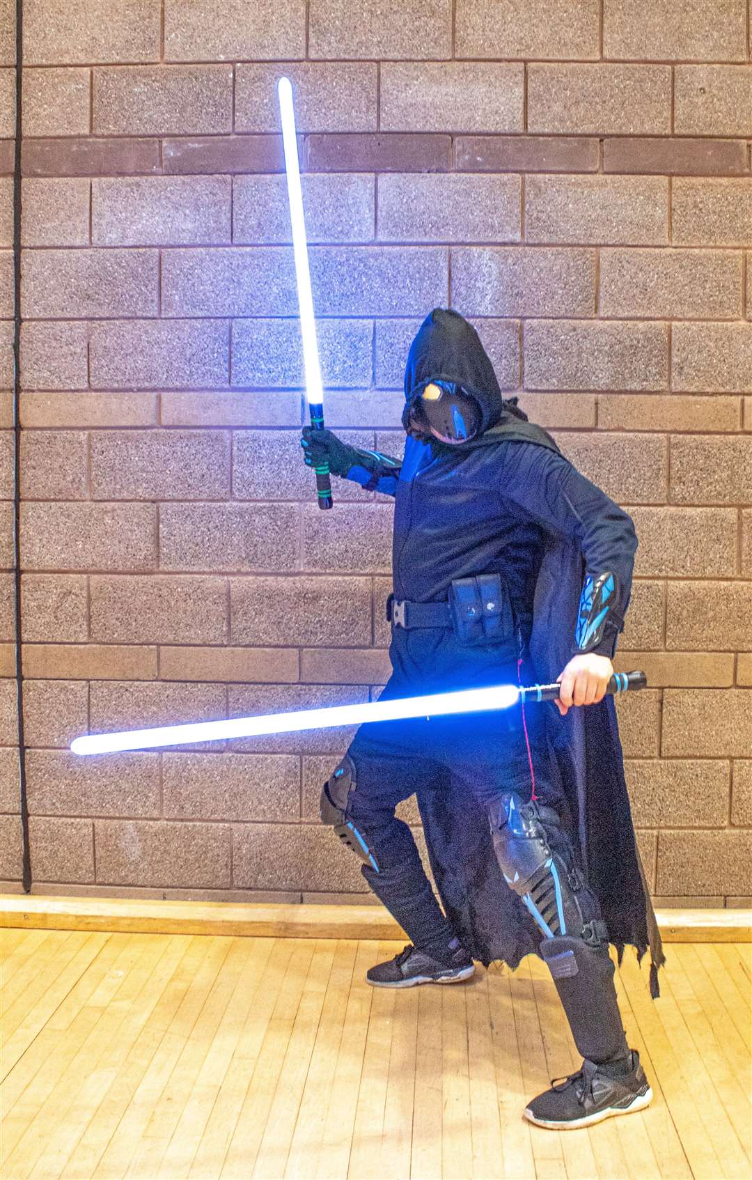 Jedi guardian, Blue Stran (James Murray) who was visiting from Keith. Photo: Niall Harkiss