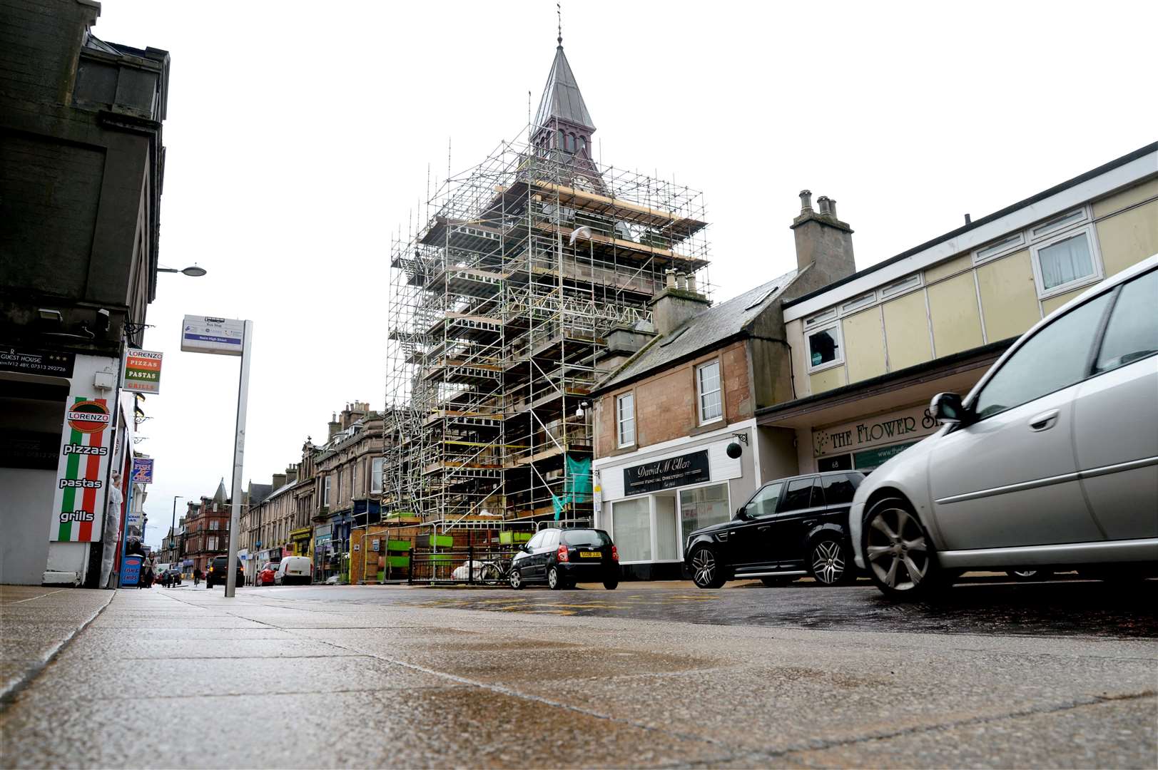 Scaffolding will come down at Nairn Courthouse.