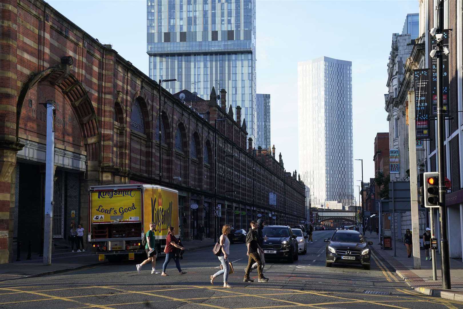 Rightmove found the average monthly asking rent in Deansgate in Manchester this year so far is £3,766 (Danny Lawson/PA)