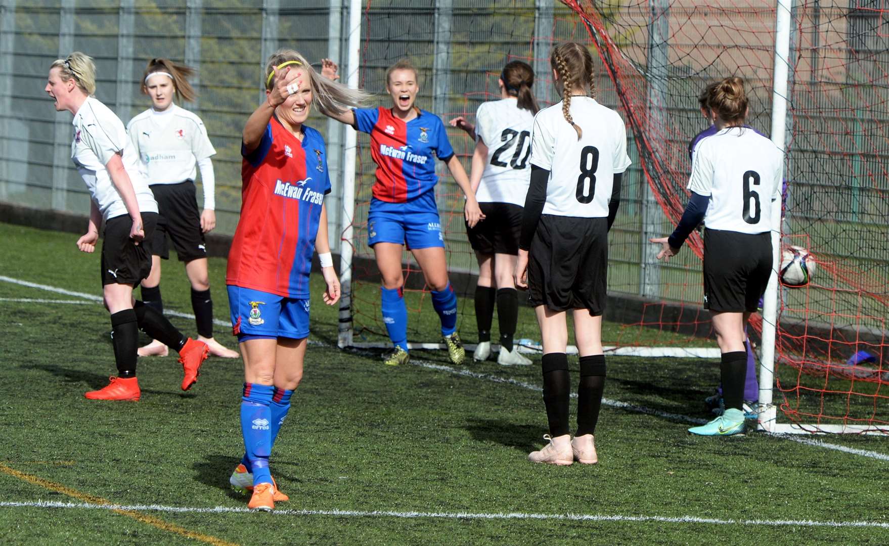 Caley Thistle Women's manager Karen Mason only has 10 players available for the trip to Hutchison Vale, including herself.