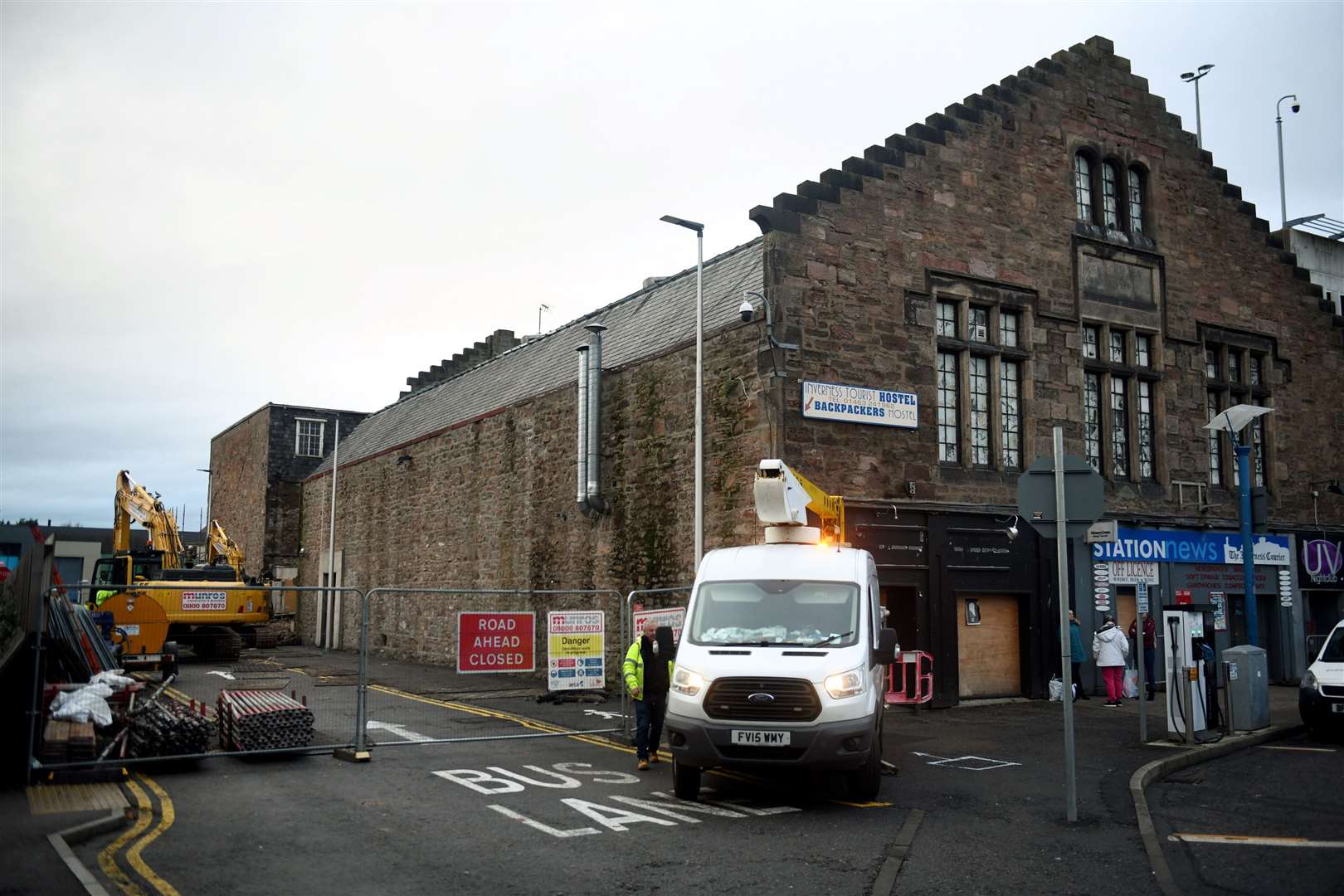 Demolition work started on Rose Street Hall. Picture: James Mackenzie