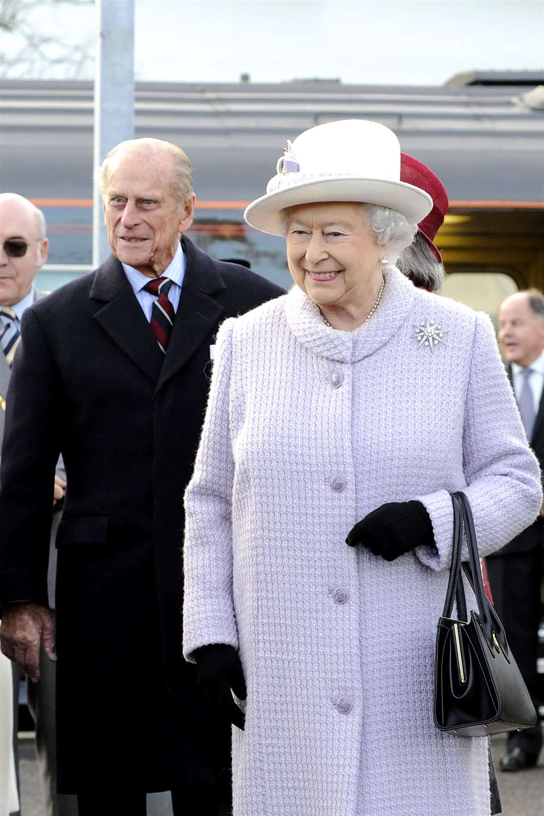 Queen Elizabeth II and The Duke of Edinburgh during a visit to Elgin in 2014. Picture: Daniel Forsyth.