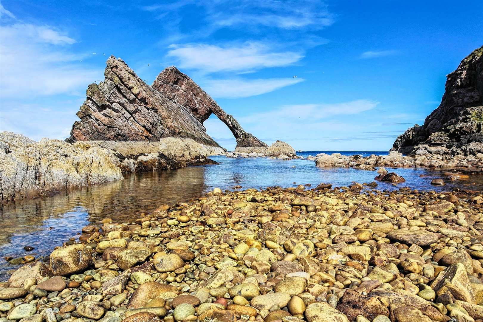 The Bow Fiddle Rock is one of Iain's favourite spots in Scotland.