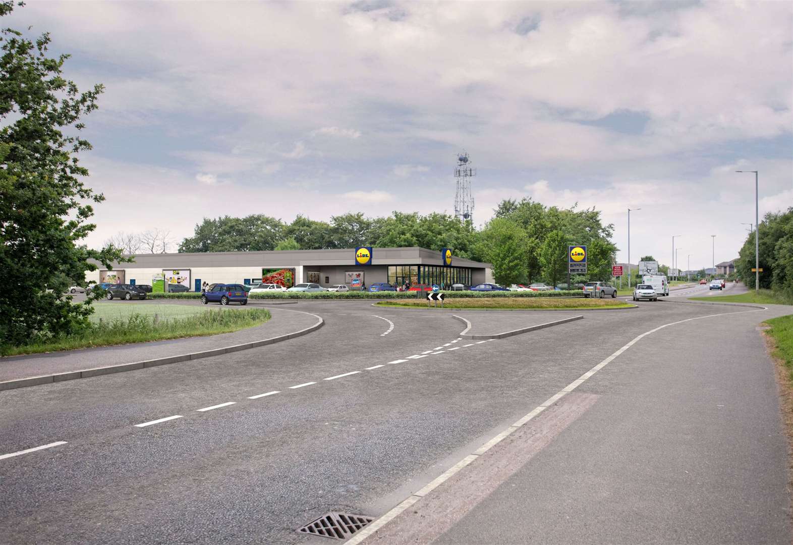 Lidl is carrying out a community consultation for plans to build a new supermarket near Inshes roundabout.