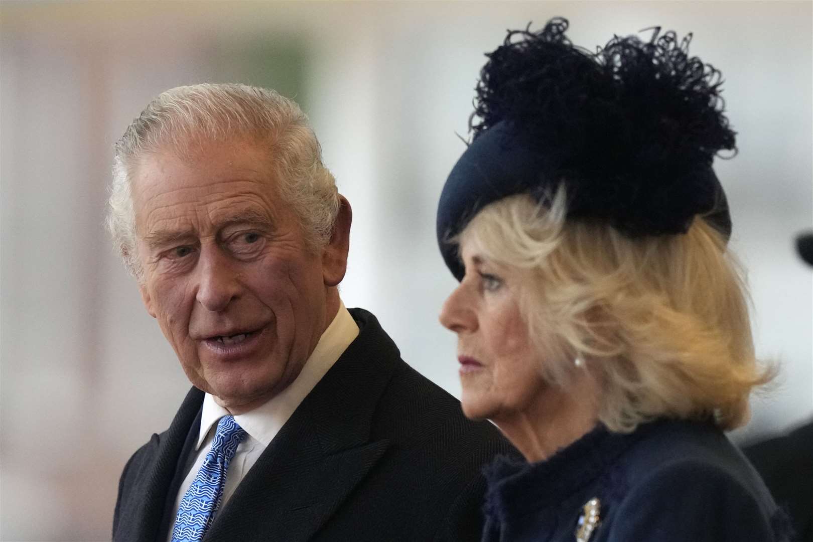 The King with Camilla (Frank Augstein/PA)