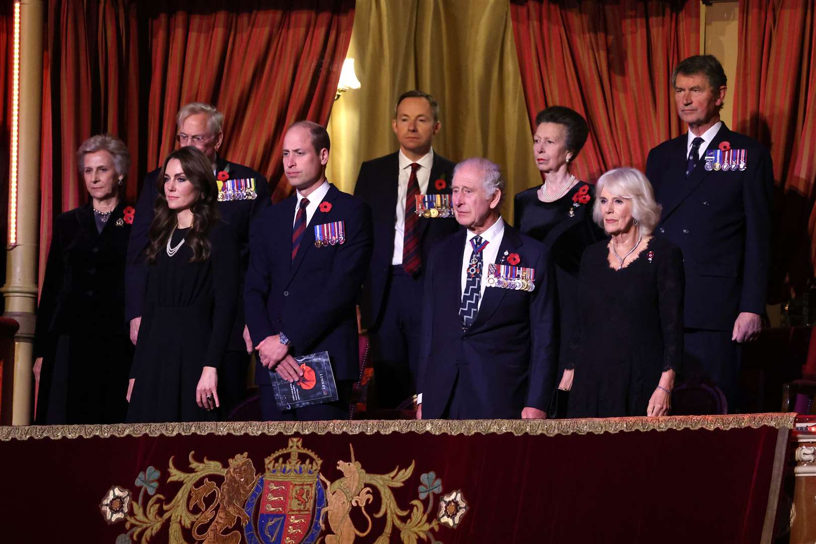 Members of the royal family at the 2023 Royal British Legion Festival of Remembrance at the Royal Albert Hall (Chris Jackson/PA)