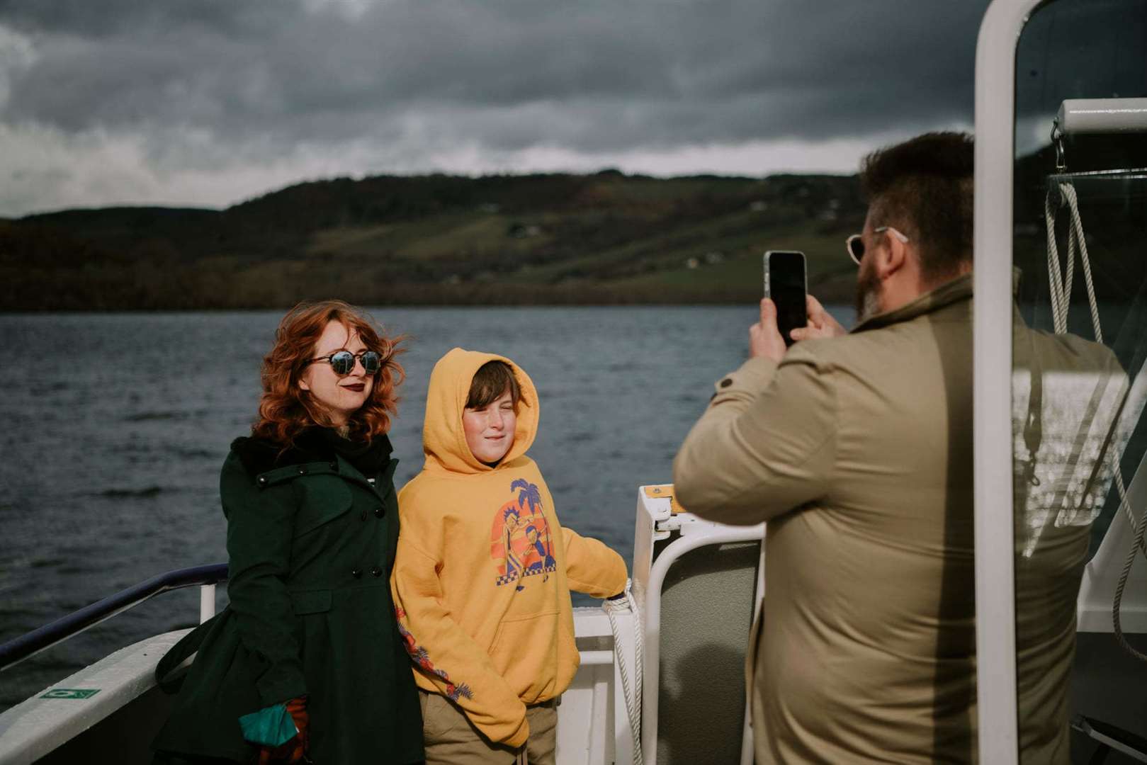 Snapshots from the boat with Lisa Urquhart, her son Sonny and Stephen Price. Picture by: Michael Carver Photography.