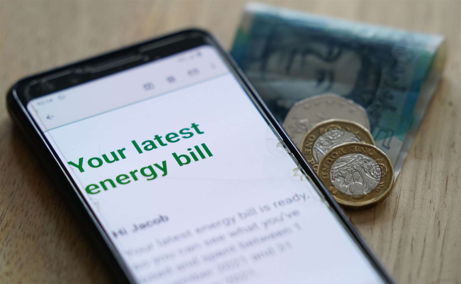 Researchers said current data suggests that energy bills could drop to just over £2,800 per year for the average household between July and September (PA)