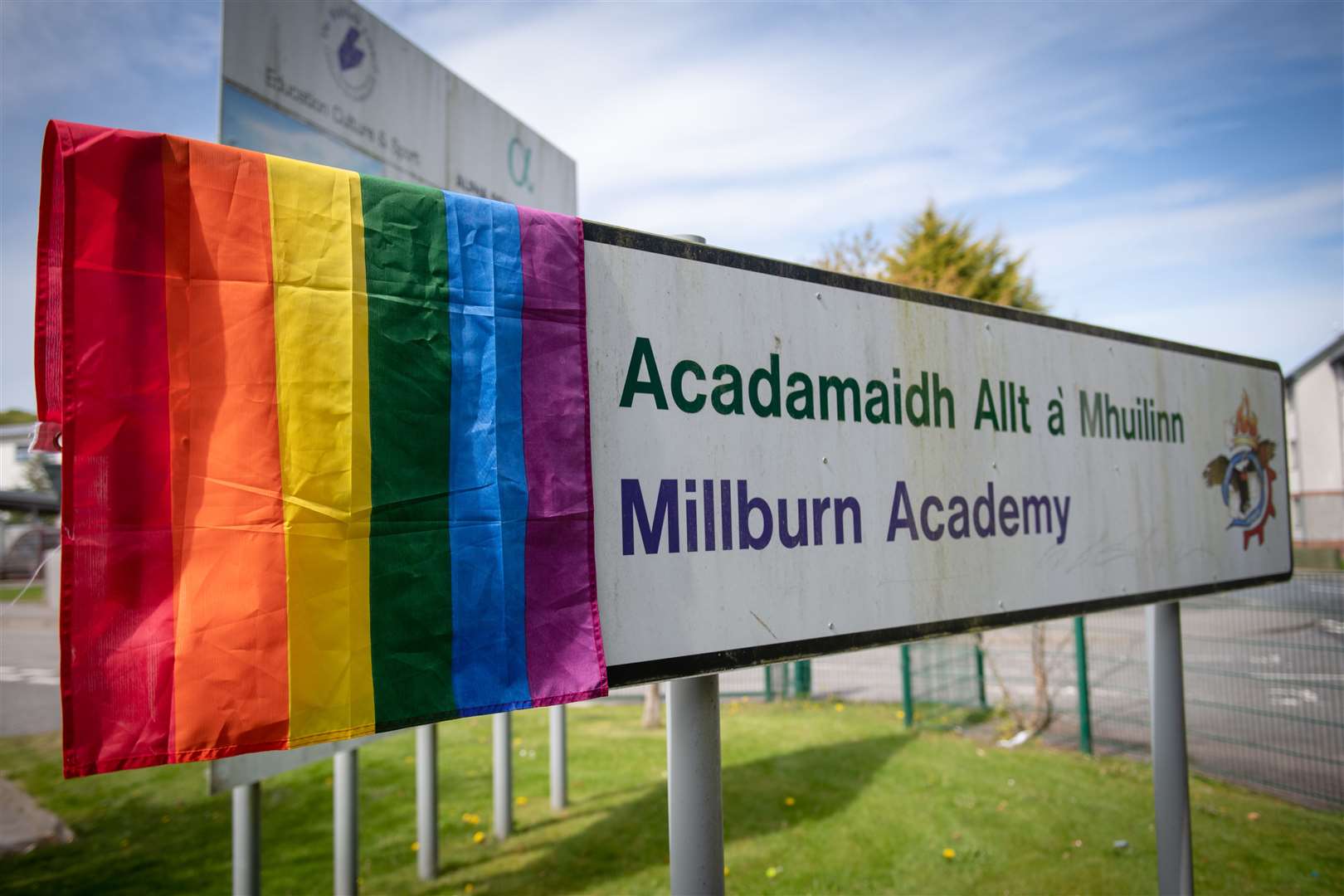 There is an LGBT+ presence for pupils and teachers at Millburn Academy. Picture: Callum Mackay