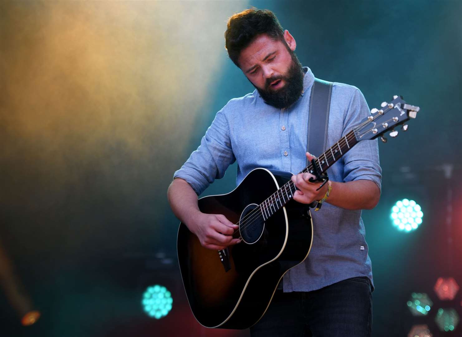 Passenger on stage. Picture: James Mackenzie.