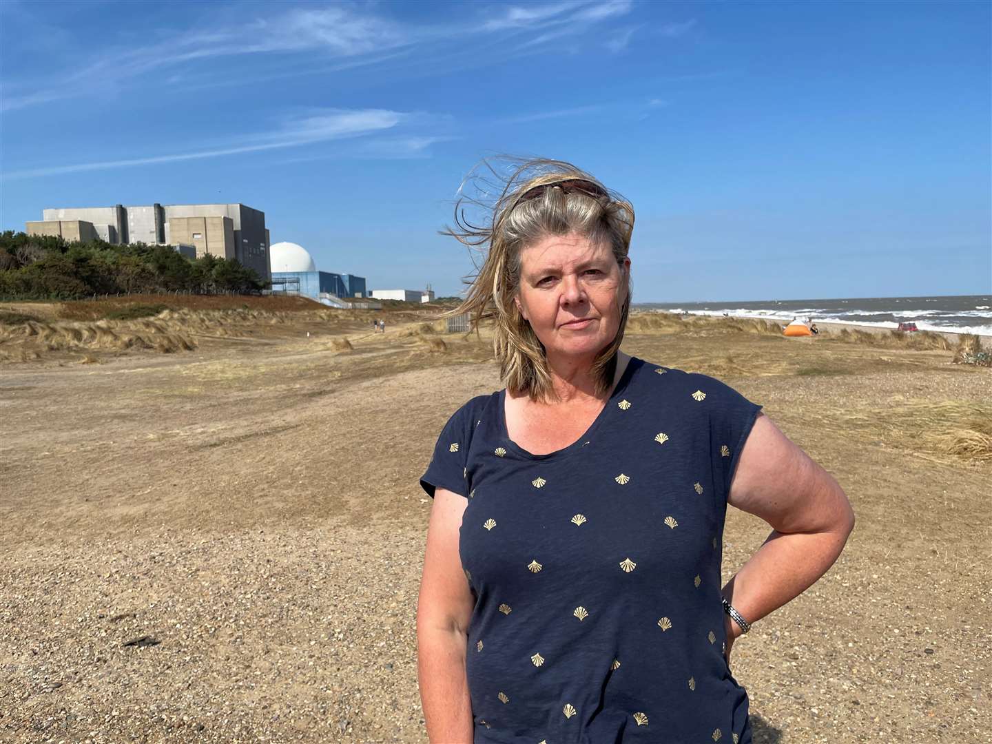 Alison Downes, of Stop Sizewell C, said Boris Johnson’s visit to the site ‘may turn out to be the kiss of death for Sizewell C’ (Sam Russell/ PA)