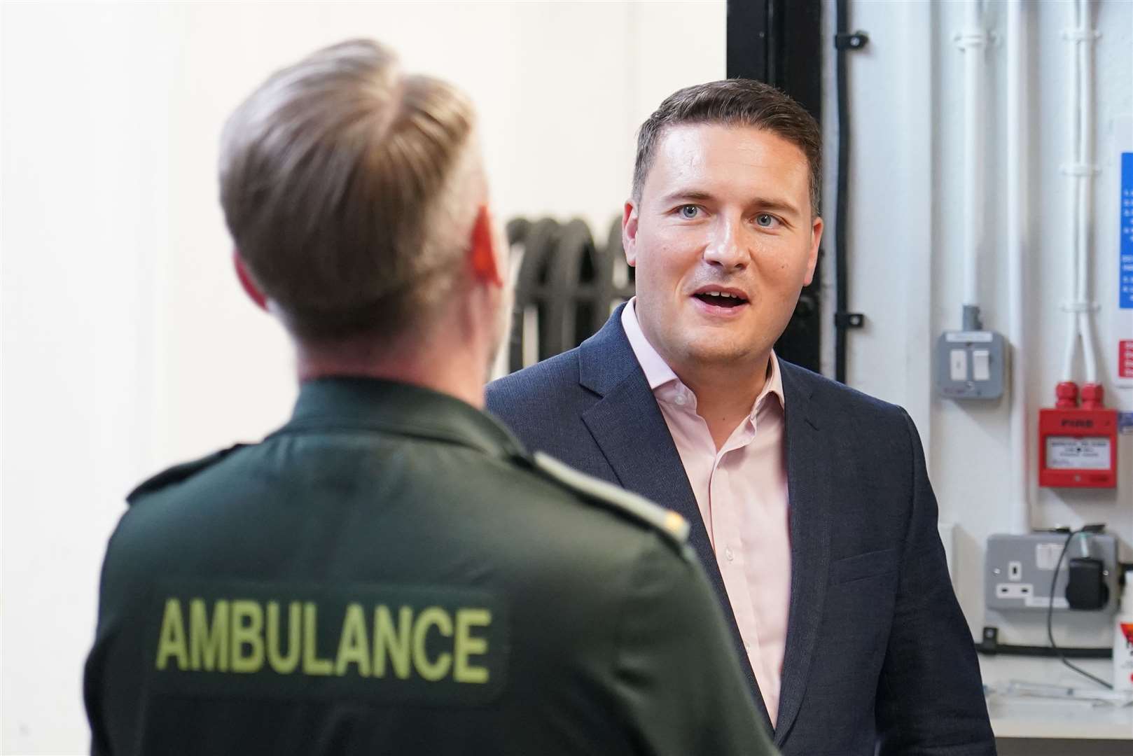 Wes Streeting said the Tories have caused the biggest strikes in NHS history (Dominic Lipinski/PA)
