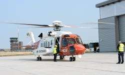 The rescue helicopter at its base at Inverness Airport (Stock image)
