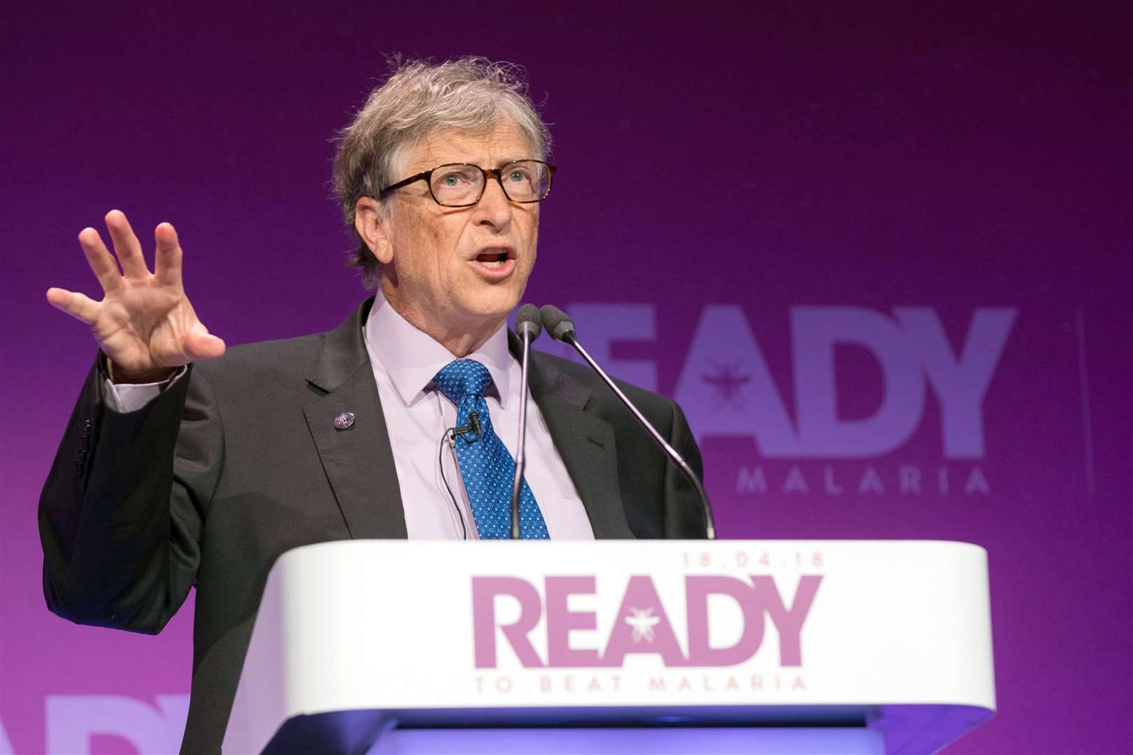Bill Gates does not have plans to use the vaccine to microchip the world (Malaria No More UK/PA)