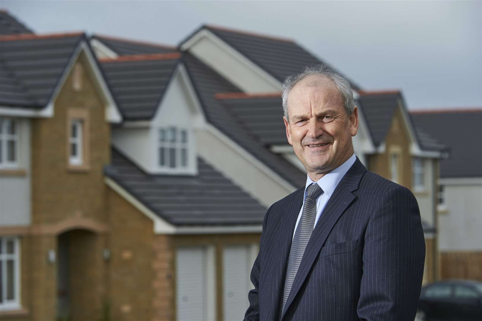 George Fraser, Chief Exec of Tulloch Homes pictured at one of their Inverness developments.