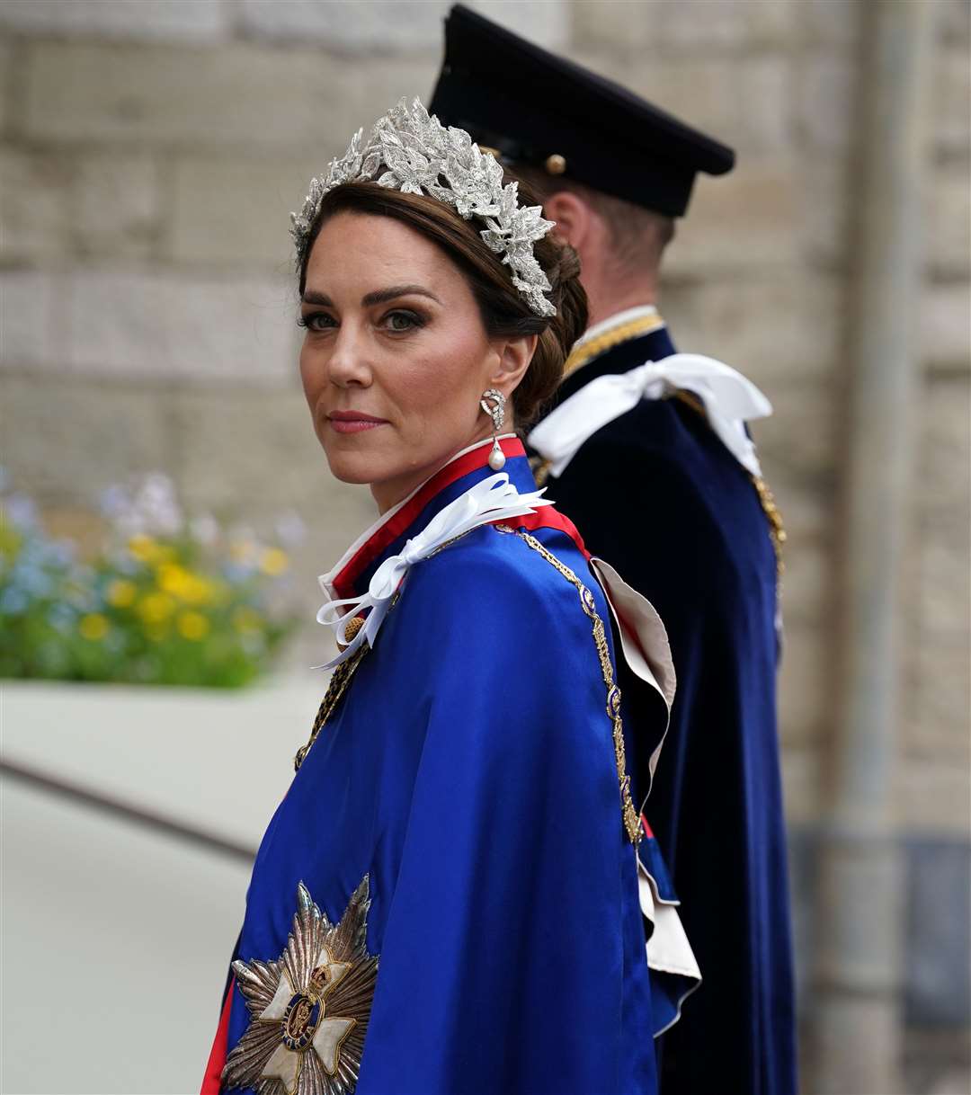 The Princess of Wales arriving at Westminster Abbey (Andrew Milligan/PA)