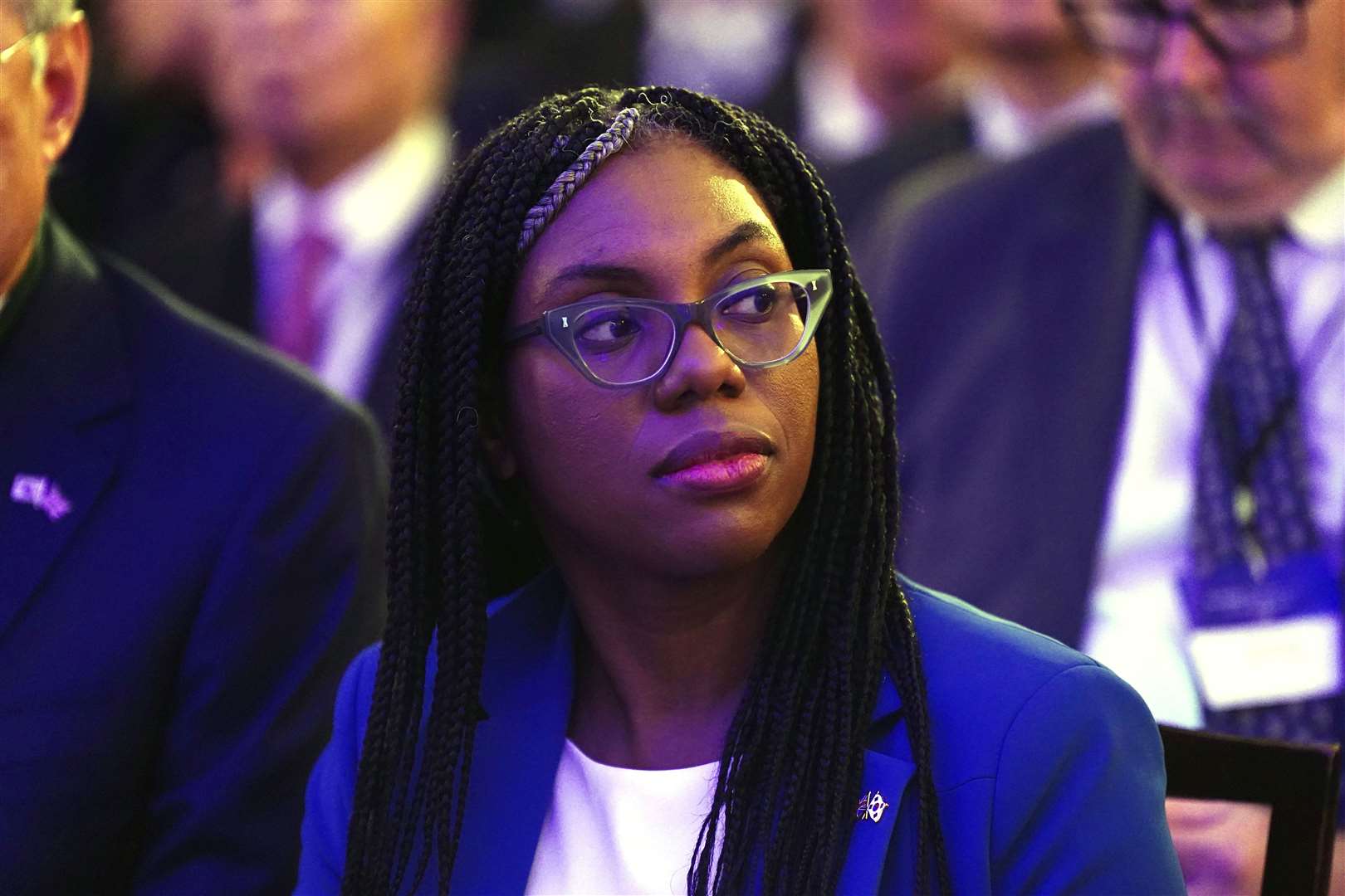 Business Secretary Kemi Badenoch accused former Post Office chairman Henry Staunton of spreading ‘made-up anecdotes’ (Aaron Chown/PA)